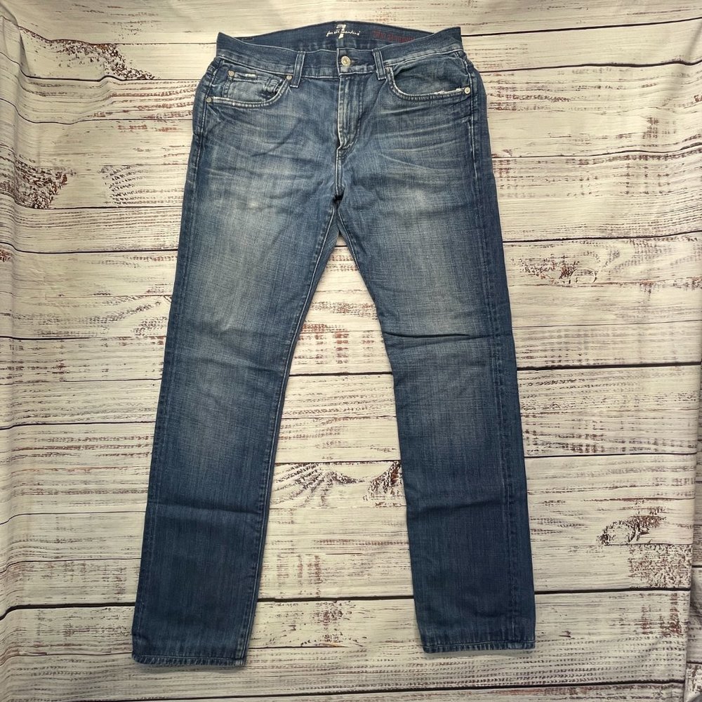 7 for all mankind The Straight in Phenomenon Men's Size 31 Blue jeans - Picture 2 of 12